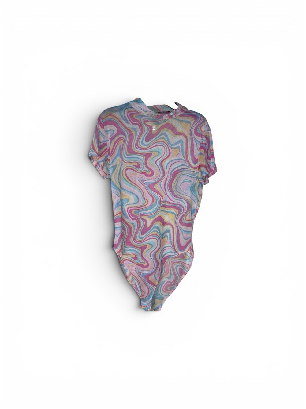 Touch Me Mesh Swirl Bodysuit Size M
